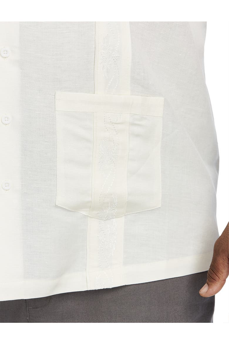 Embroidered Panel Sport Shirt, Alternate, color, WHITE