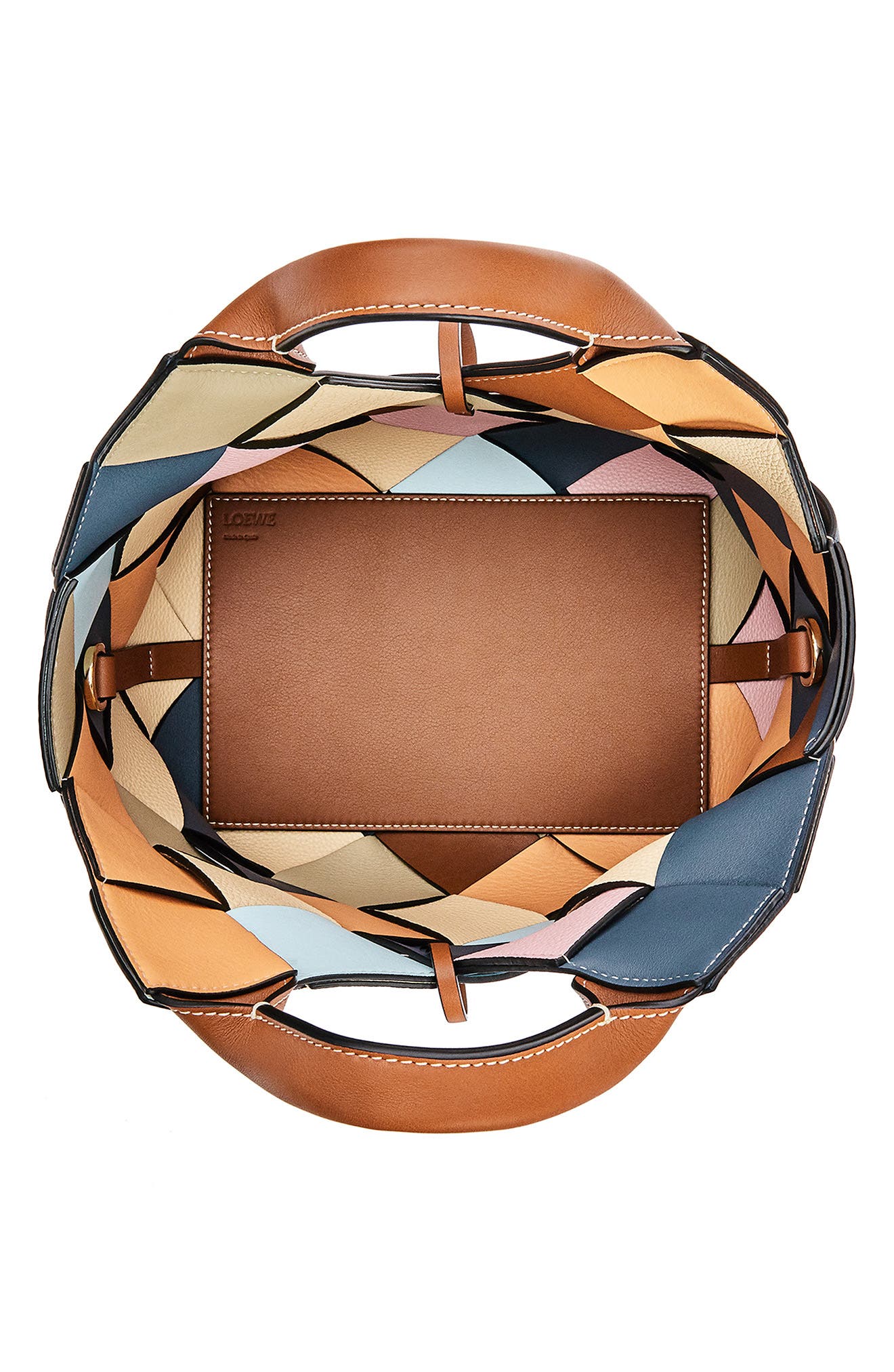 Loewe Small Surplus Basket Woven Leather Bag, Alternate, color, 