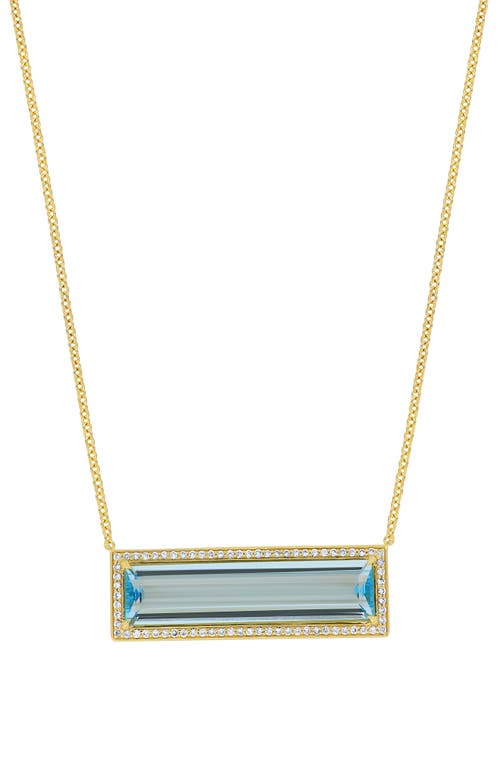 Bony Levy Gemstone & Diamond Bar Pendant Necklace In Multi