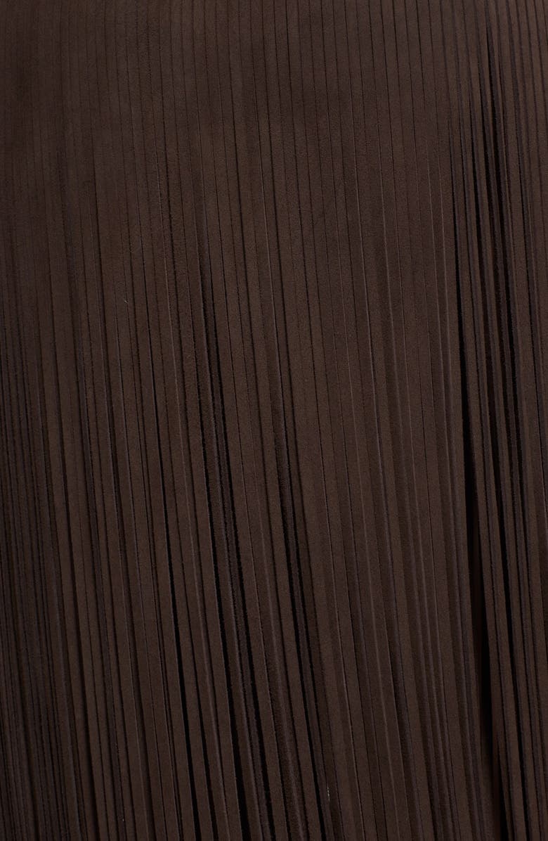 Michael Kors Suede Fringe Skirt, Alternate, color,