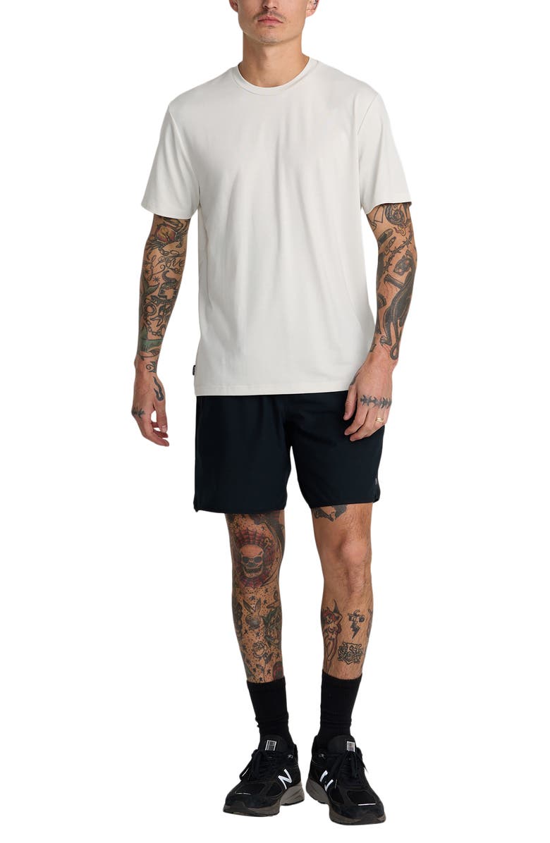 RVCA Yogger Stretch Shorts, Alternate, color, Black