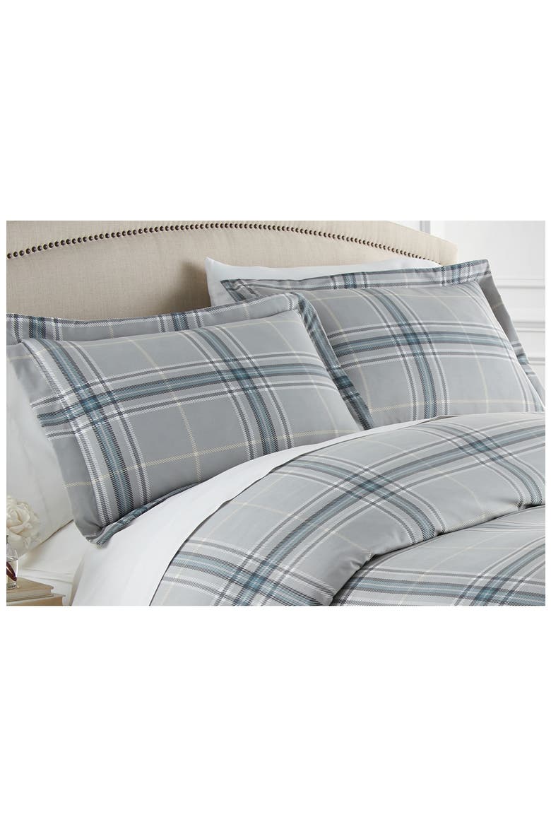 Vilano Plaid Duvet Cover Set, Alternate, color, PLAID GREY