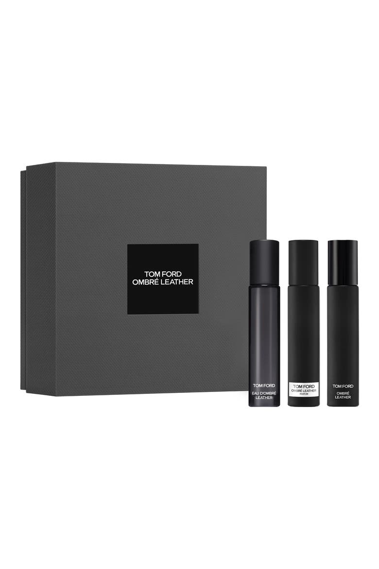 Ombré Leather Discovery Trio Set, Main, color, NO COLOR