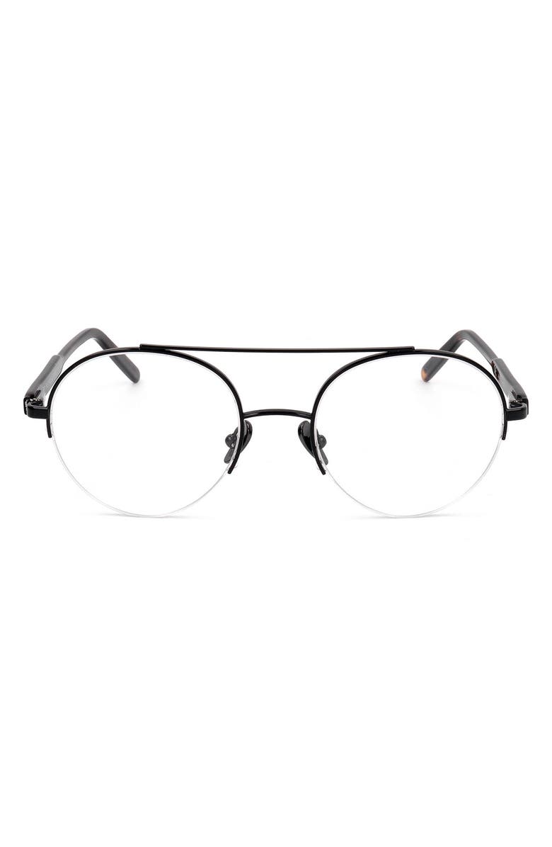 SUPER by RETROSUPERFUTURE<sup>®</sup> 57mm Round Optical Glasses, Main, color, Black