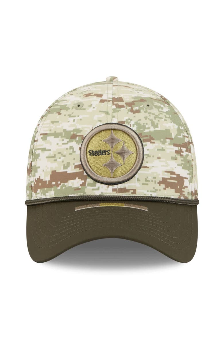 New Era Men's New Era  Camo Pittsburgh Steelers 2025 Salute to Service 39THIRTY Flex Hat, Alternate, color, Camo
