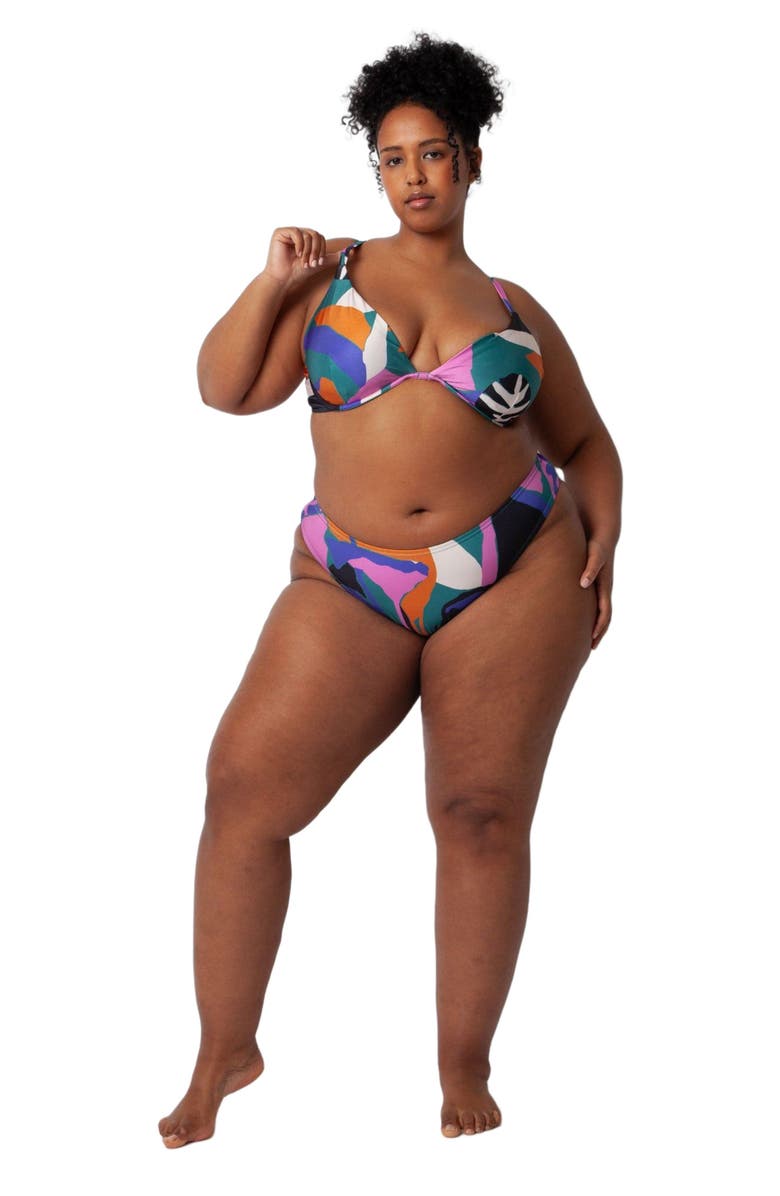 Villa Fresca Vista Bikini Swim Bottoms, Alternate, color, Lush