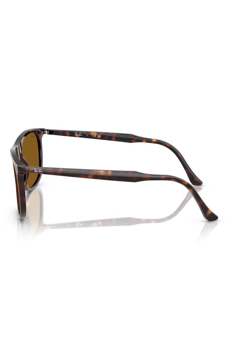 Ray-Ban 58mm Rectangular Sunglasses, Alternate, color, Havana Brown