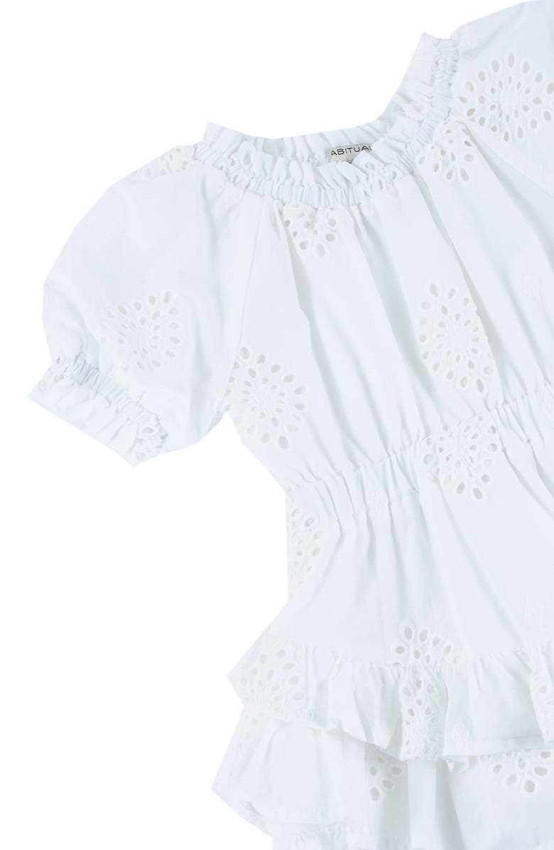 Habitual Girl Eyelet Dress, Alternate, color, 