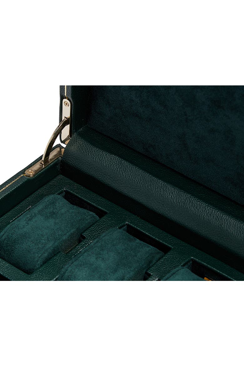 British Racing 15 Piece Watch Box, Alternate, color, Green