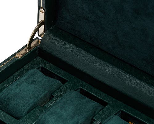 Wolf British Racing 15-piece Watch Storage Box In Green