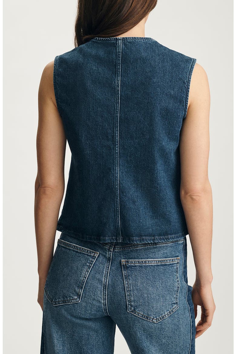 Jemy Denim Vest, Alternate, color, DARK BRUSHED CLASSIC