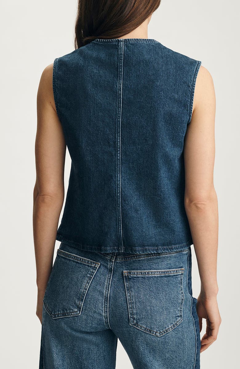 Mavi Jeans Jemy Denim Vest, Alternate, color, Dark Brushed Classic