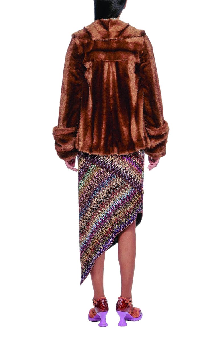 Anna Sui Faux Mink Swing Coat, Alternate, color,