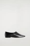 COS Square-Toe Leather Flats