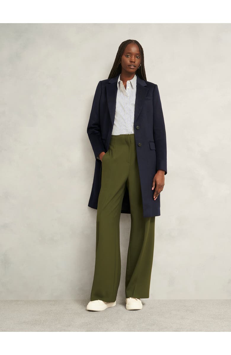 HOBBS LONDON Cavendish Wool Coat, Alternate, color, Navy