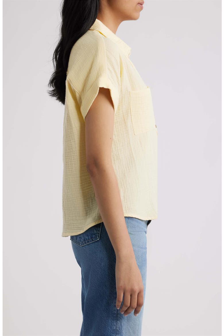 Chicago Gauze Shirt, Alternate, color, PALE BANANA