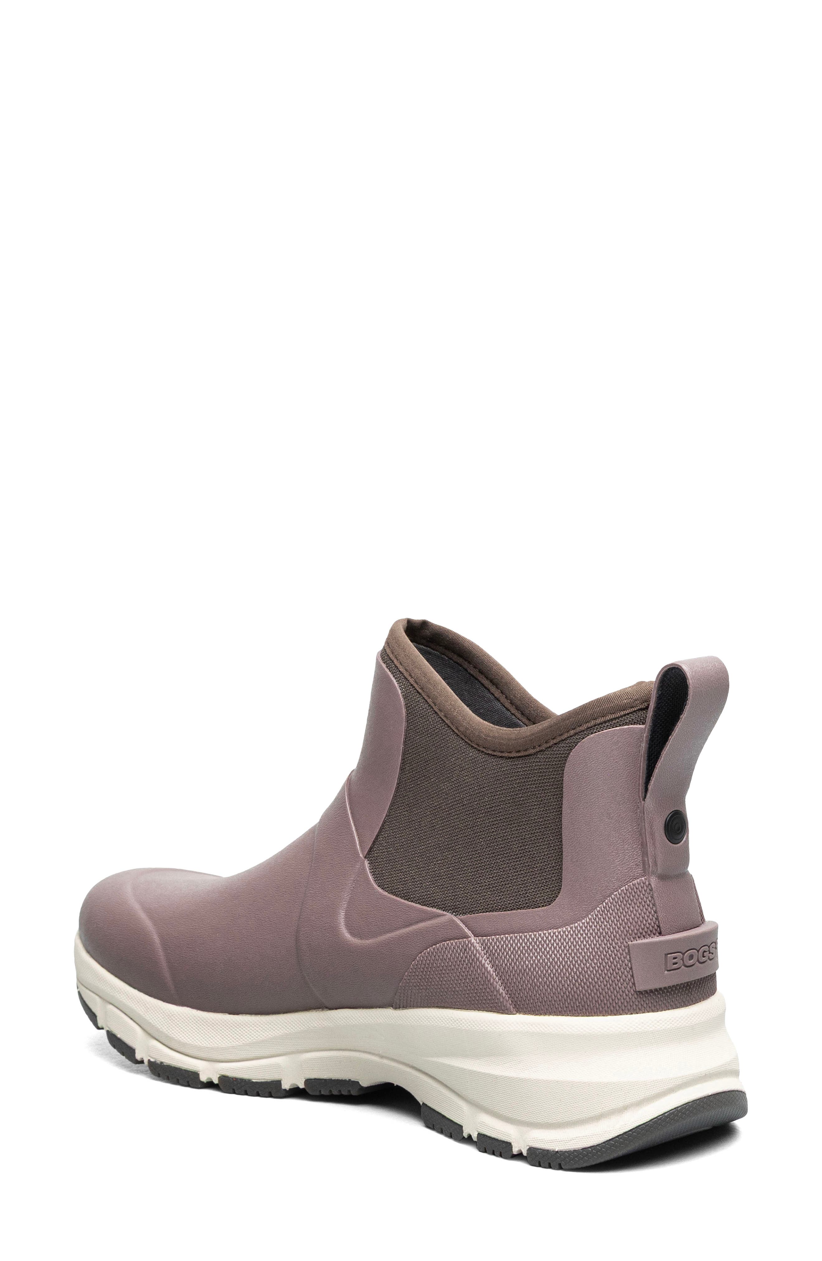 Spruce Waterproof Mid Chelsea Boot, Alternate, color, RAISIN
