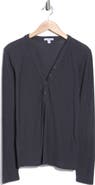 James Perse Long Sleeve Slub Jersey Henley