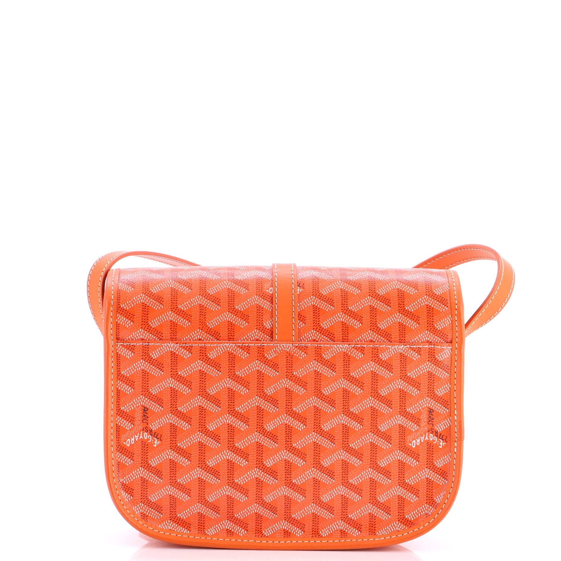 Pre-Owned Goyard Belvedere II Messenger Bag Coated Canvas PM, Alternate, color, Orange