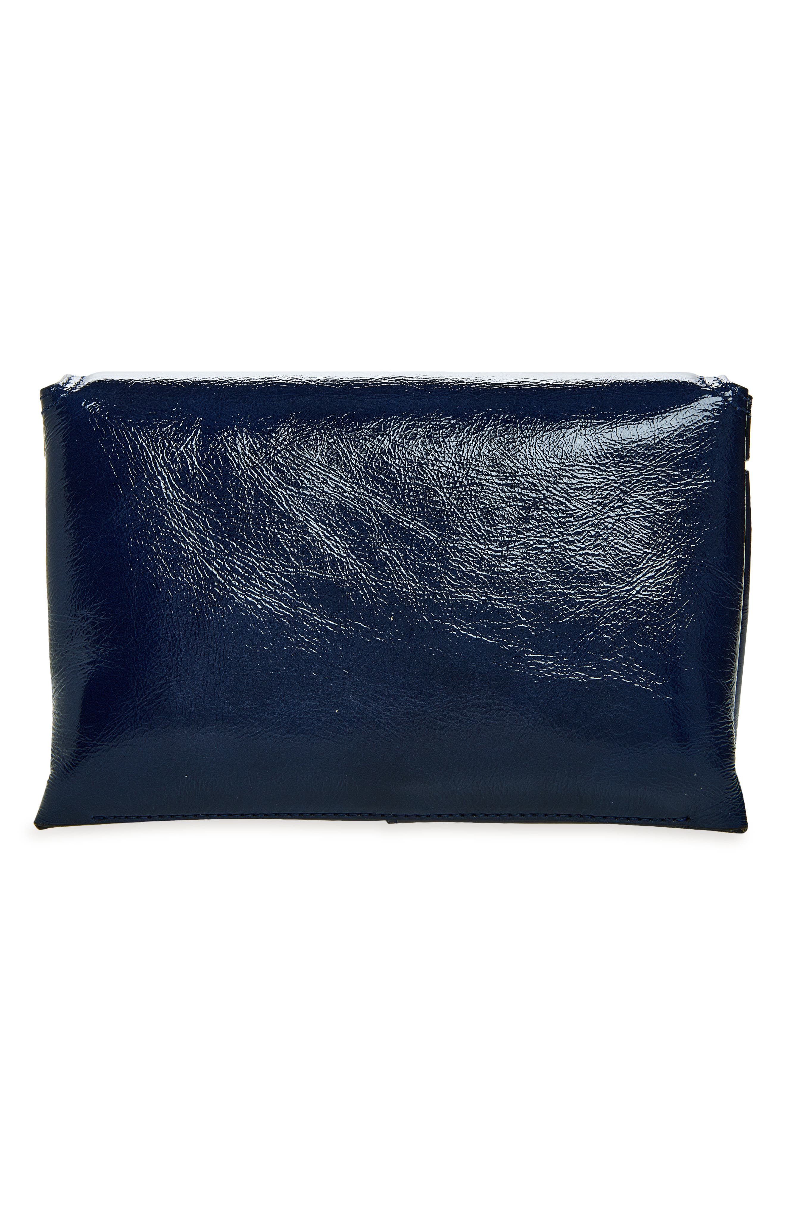 Ida Trio Leather Clutch, Alternate, color, NAVY GLAZE