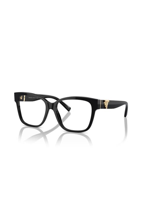 Tiffany & Co . 52mm Square Optical Glasses In Black