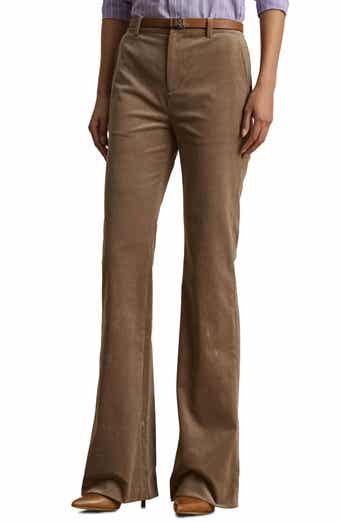 Lauren Ralph Lauren High Waist Flare Corduroy Pants