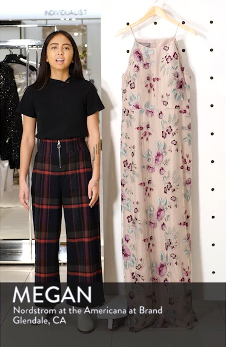 Claire Floral Embroidered Gown, sales video thumbnail