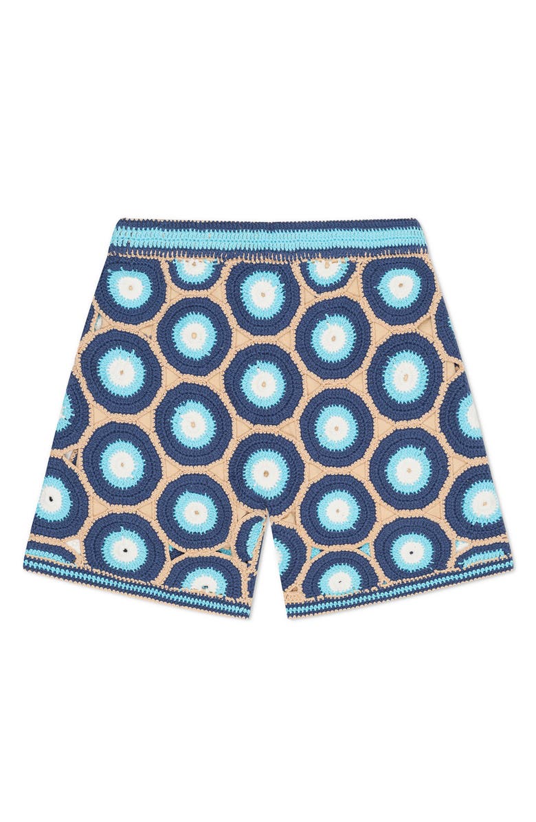 MAVRANS Evil Eye Crochet Shorts, Alternate, color, 