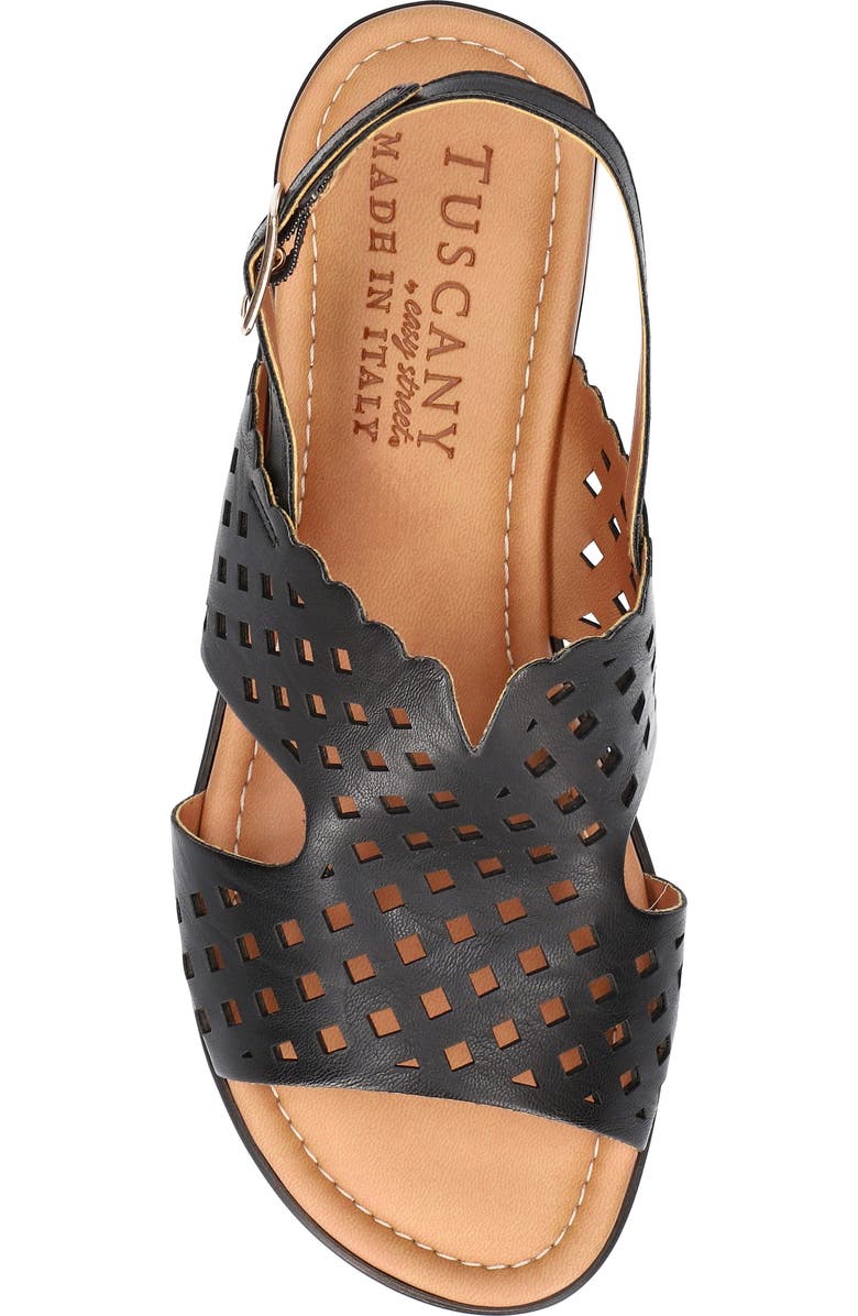 EASY STREET Martella Slingback Wedge Sandal, Alternate, color, Black