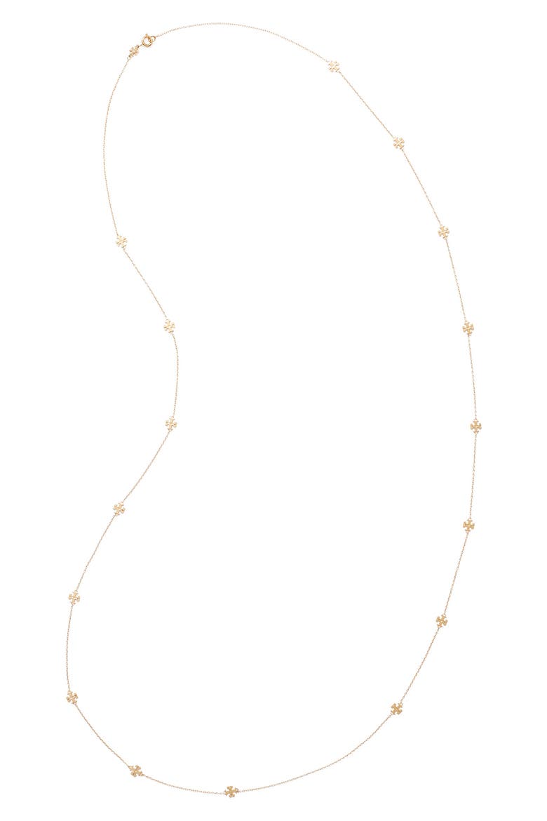 Long Icon Necklace, Alternate, color, TORY GOLD
