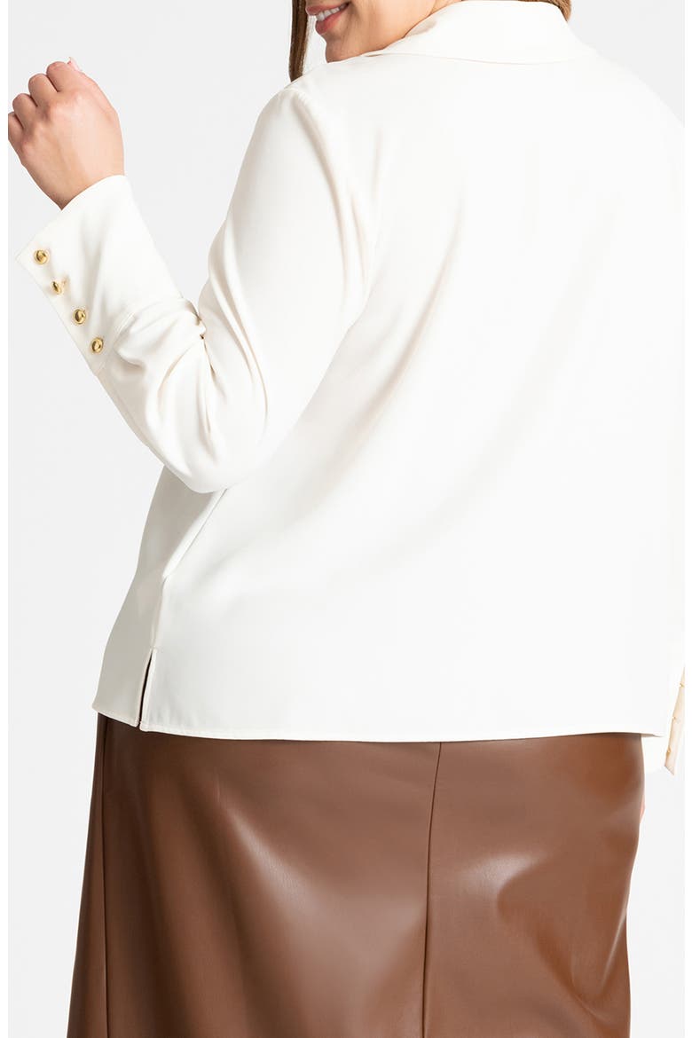 Pointed Collar Button Up Shirt, Alternate, color, TOFU