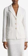 ST. JOHN Lightweight Open Stitch Cotton Blend Blazer