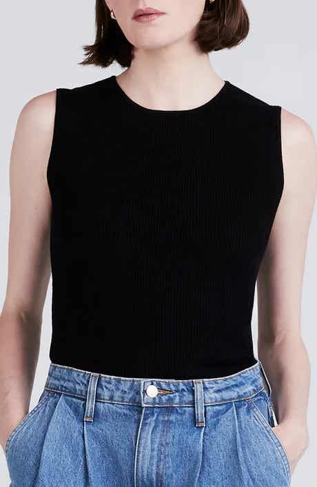 Derek Lam 10 Crosby Ariana Rib Knit Muscle Tank Sweater