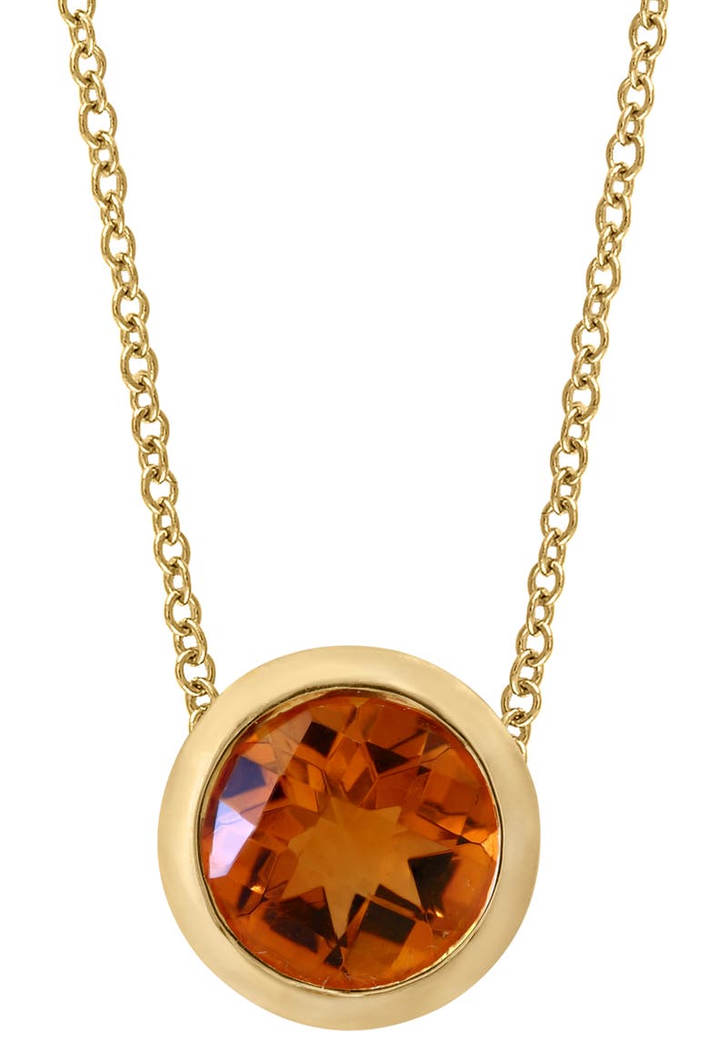Stone Pendant Necklace, Alternate, color, CITRINE
