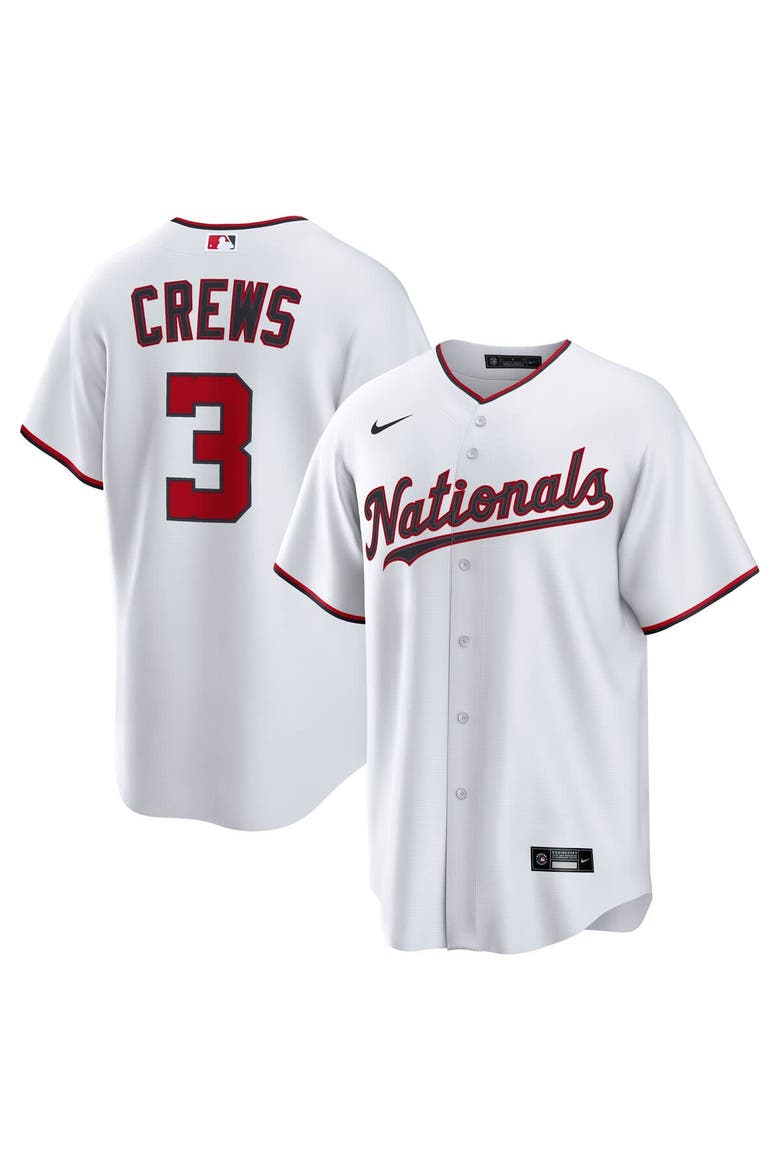 Men's Nike Dylan Crews White Washington Nationals Home 2.0 Replica Jersey, Alternate, color, White
