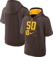 Nike Men's Nike Brown San Diego Padres Tri Code Lockup Short Sleeve Pullover Hoodie