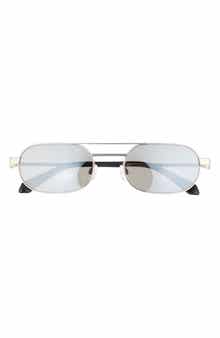 Off-White Vaiden 55mm Double Bridge Oval Sunglasses