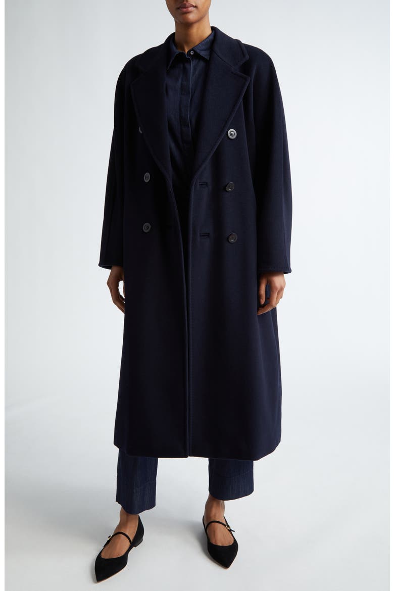 Madame Double Breasted Wool & Cashmere Coat, Main, color, ULTRAMARINE