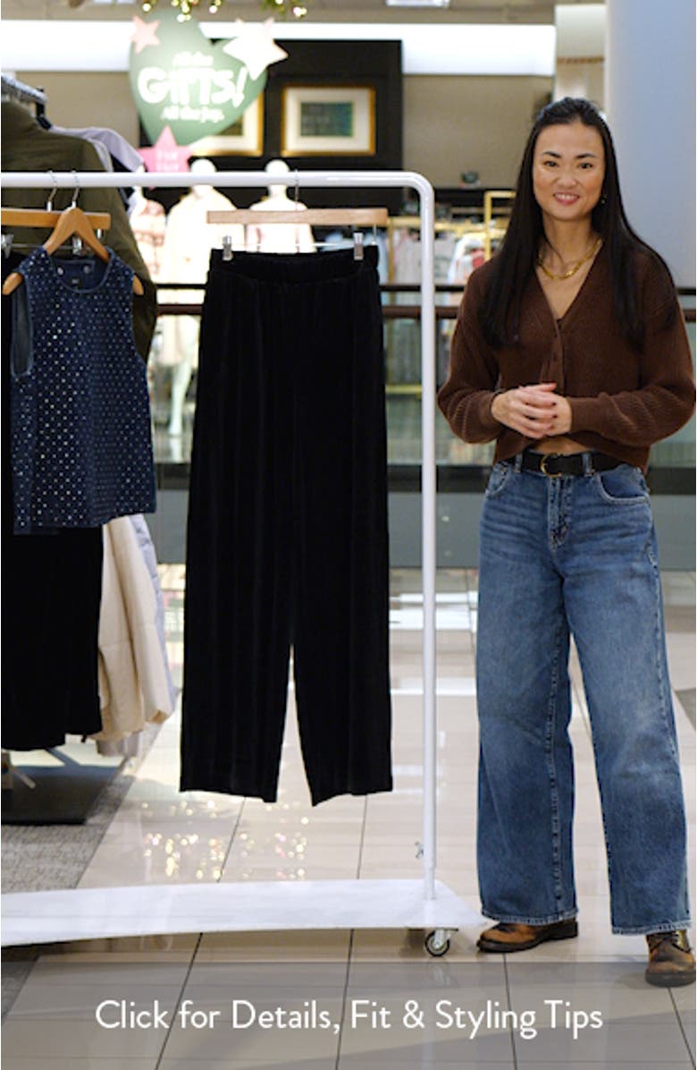 Velvet Wide Leg Pants, sales video thumbnail