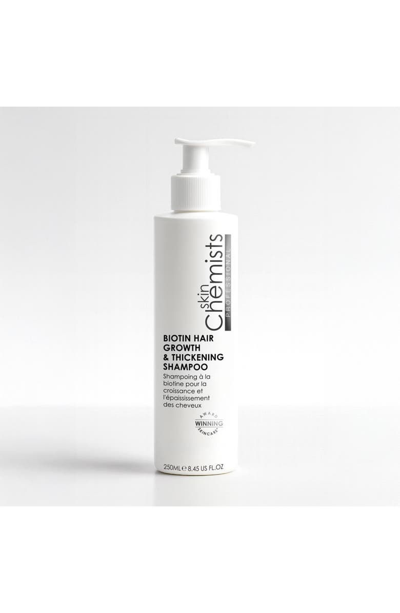 SKINCHEMISTS Biotin Hair Growth & Thickening Shampoo 250ml, Main, color, White