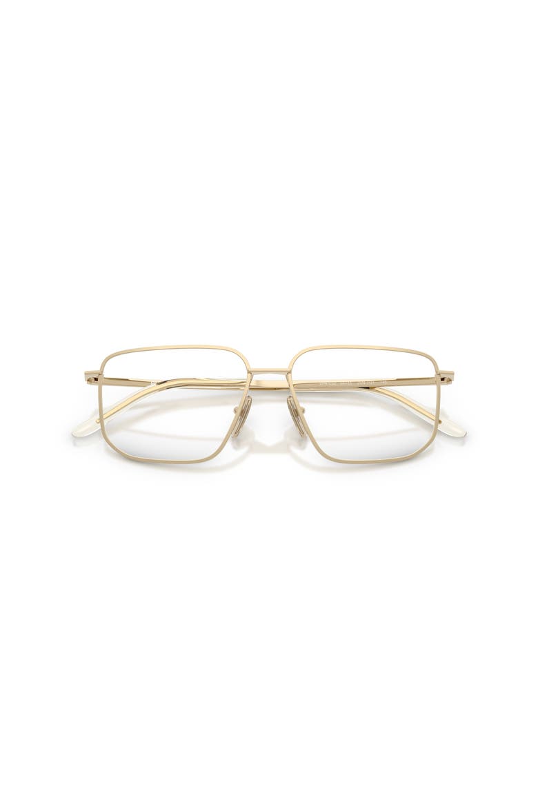 53mm Rectangle optical glasses, Alternate, color, Gold