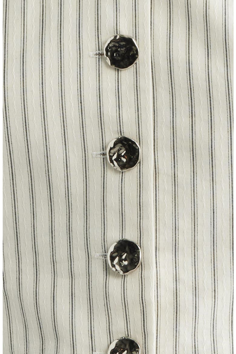 Stripe Vest Top Twofer Dress, Alternate, color, CREAM BLACK