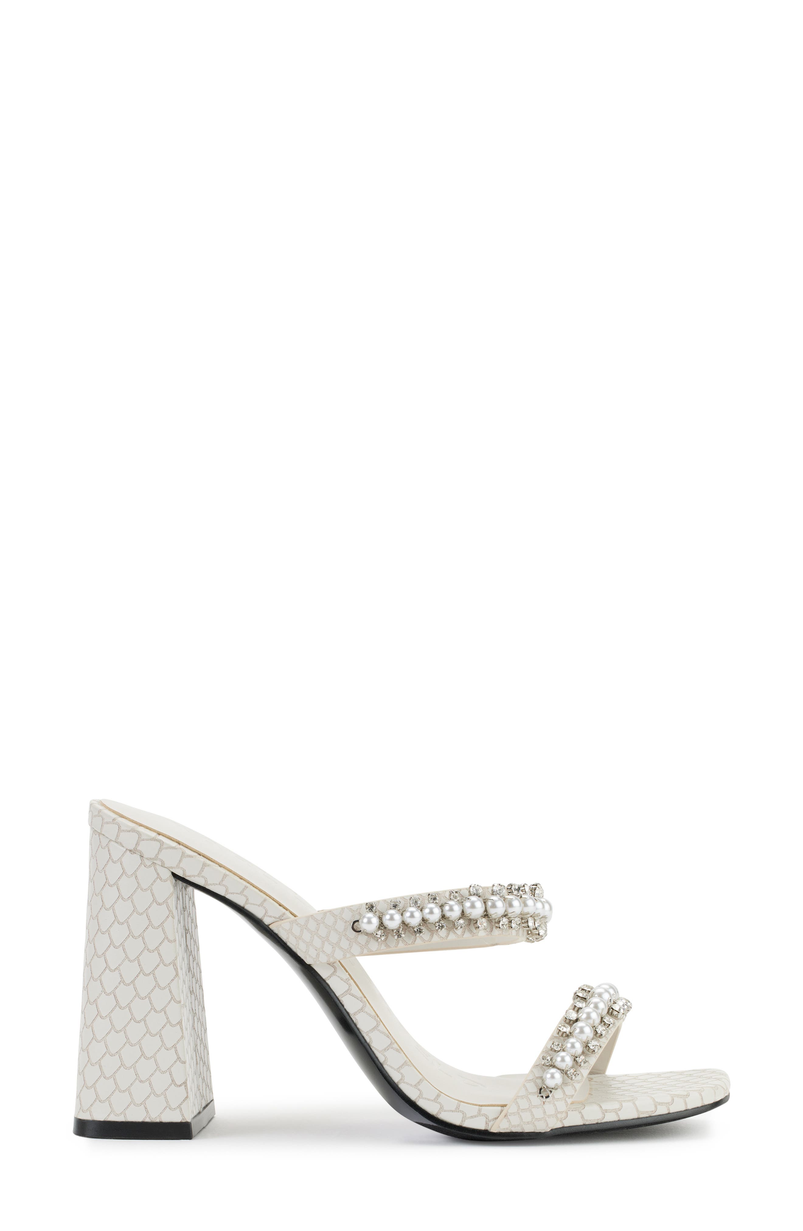 Rayan Rhinestone Block Heel Sandal, Alternate, color, SOFT WHITE