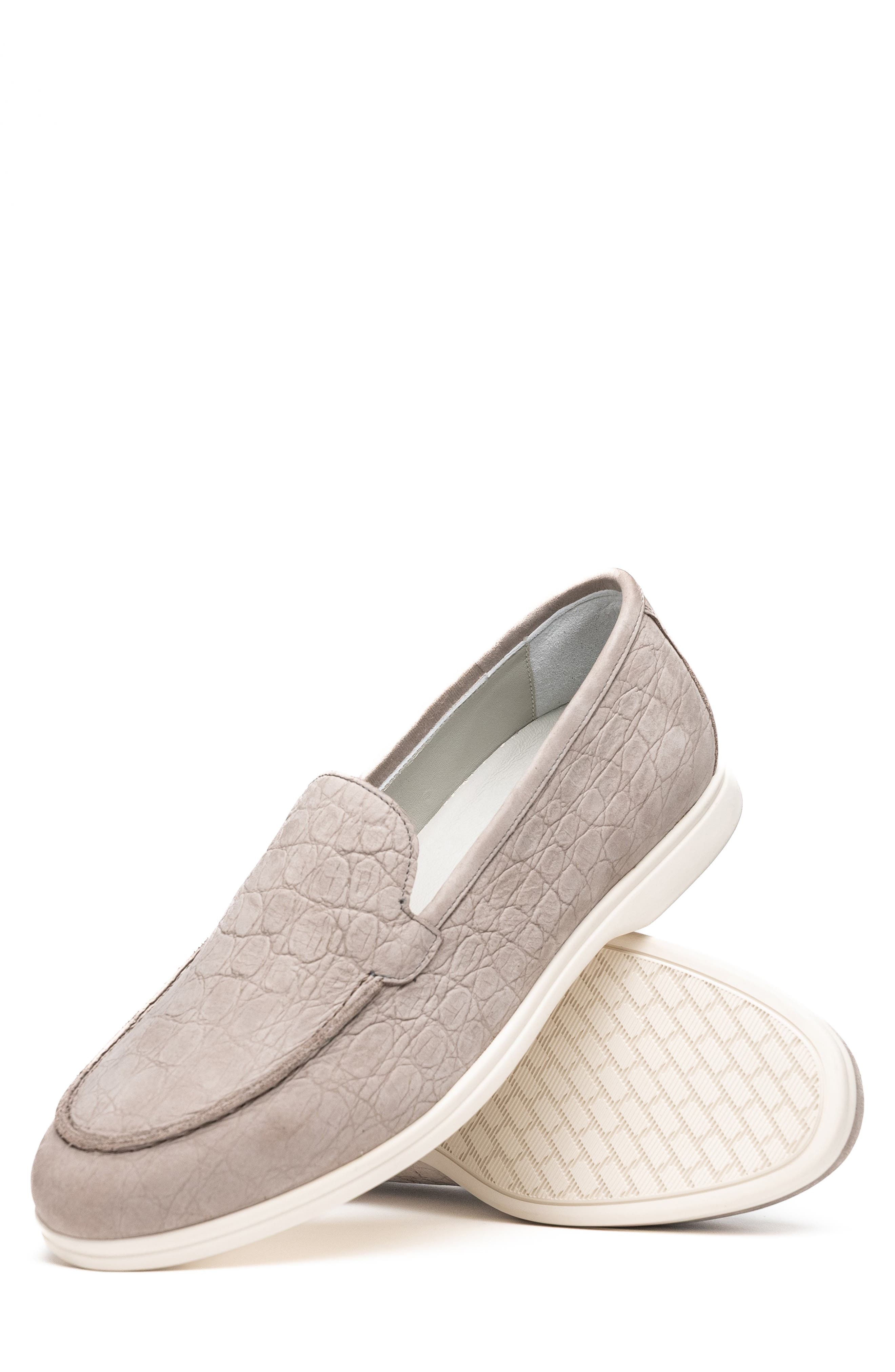 Zelli Italia Stampata Loafer, Alternate, color, Bone