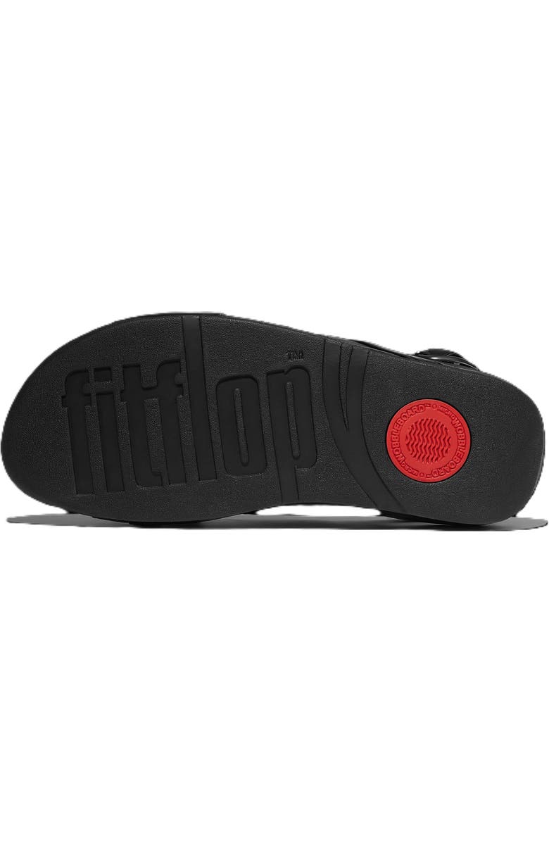 FitFlop Lulu Beaded Chain Back Strap Sandals, Alternate, color, Black