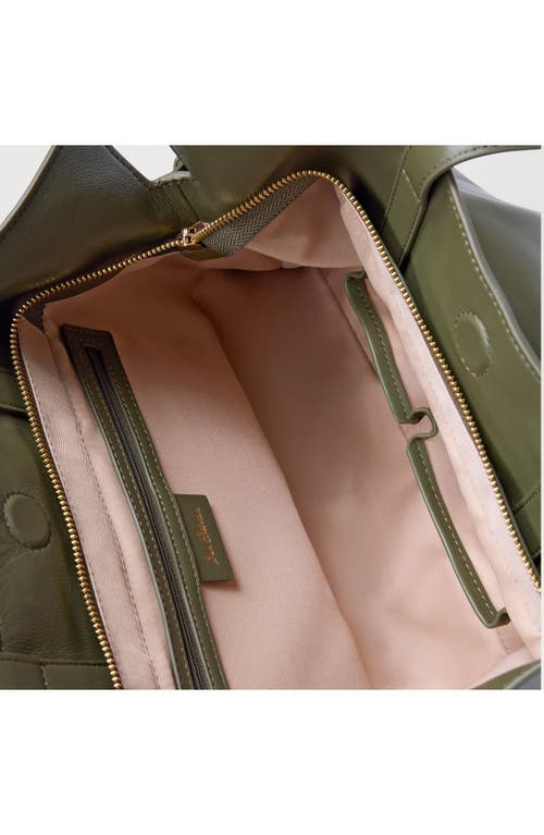 Sam Edelman Large Poppy Drawstring Leather Crossbody Bag In Green