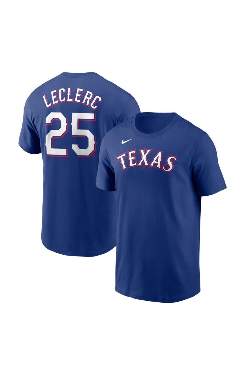 Nike Men's Nike Jose Leclerc Royal Texas Rangers Player Name & Number T-Shirt, Main, color, 