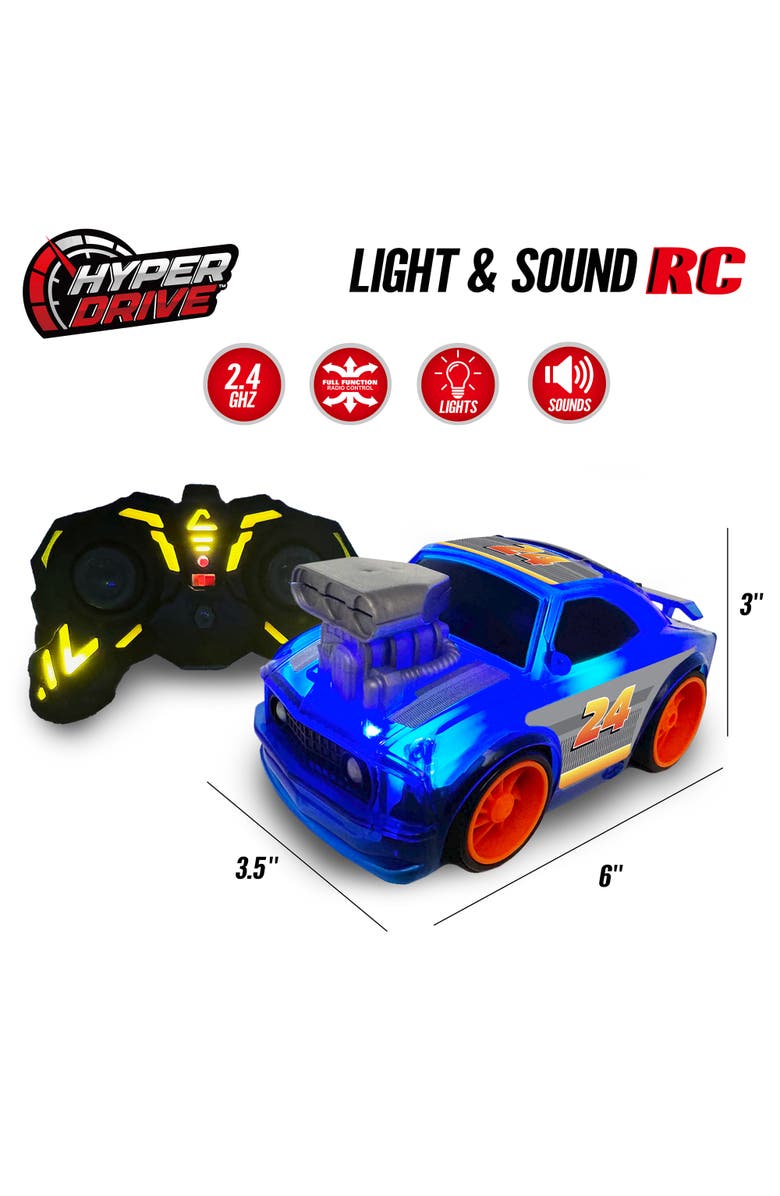 Hyper Drive Light & Sound RC Car, Alternate, color, 