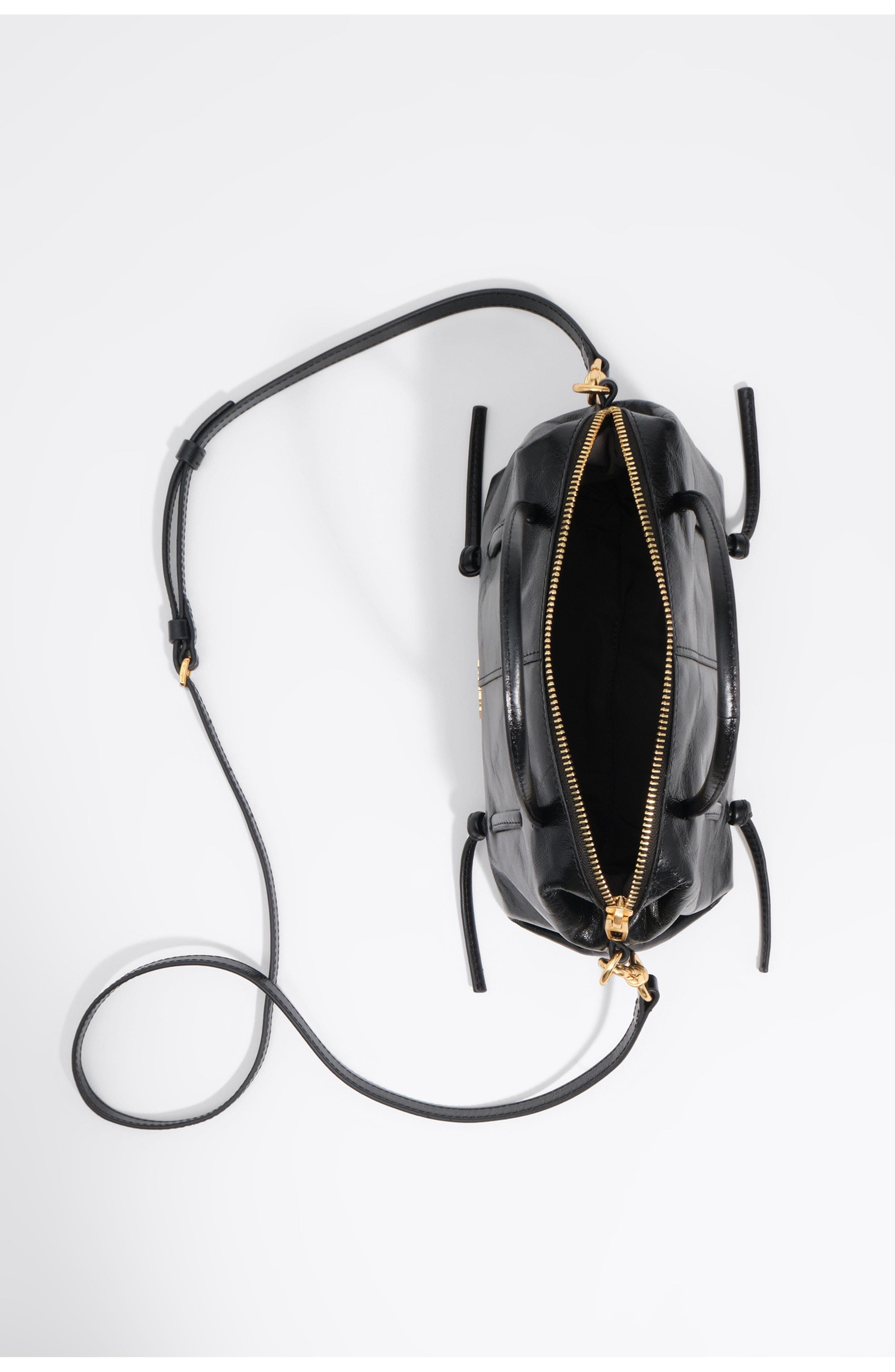 Mini Lolita Leather Bag, Alternate, color, BLACK