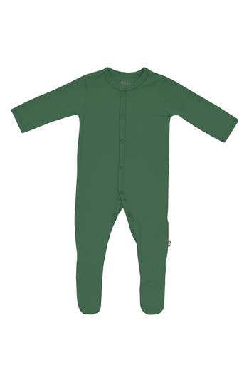 Kyte Baby Hunter Snap Footie In Hunter